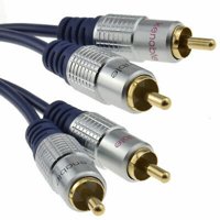 Gen - Cable Audio 3M Plug Rca X2 Azul