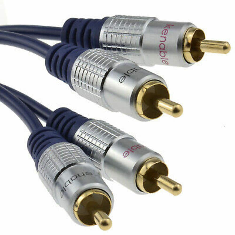 Gen - Cable Audio 3m Plug Rca X2 Azul