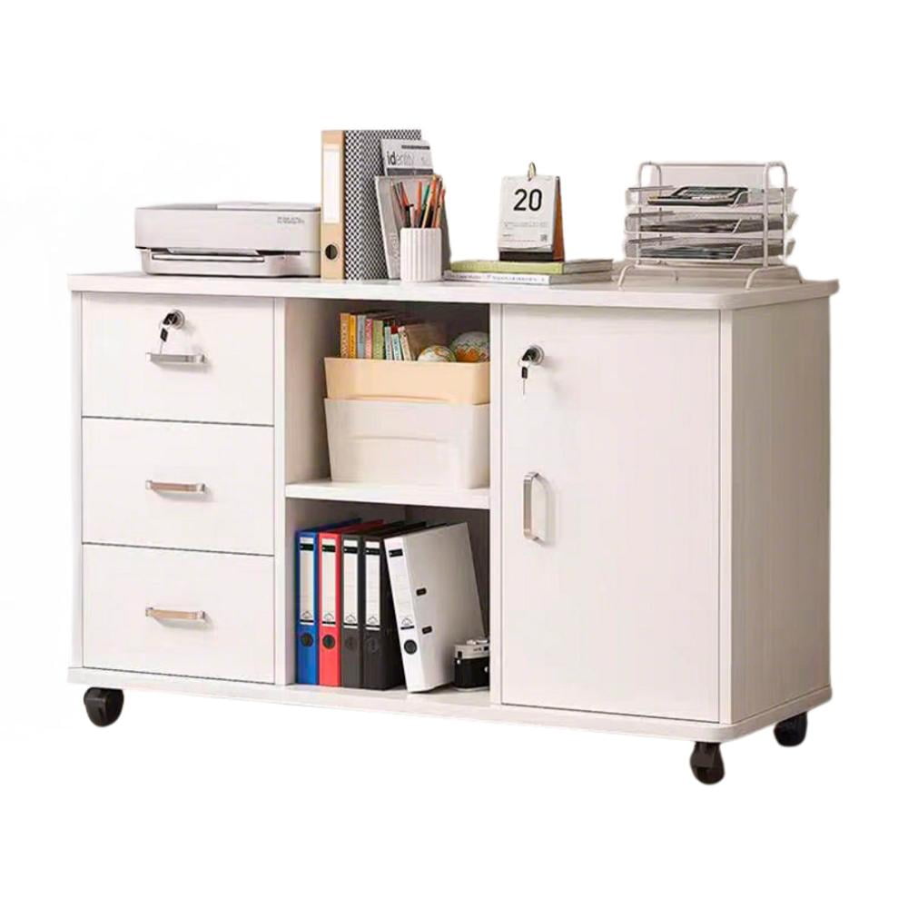 De Todo Y Más - Mueble De Oficina Cajonera Archivador Gabinete 90x59x34cm Chic Home