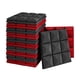 thumbnail image 2 of 12x 30x30cm Paneles De Espuma Para Insonorización Acústica Almohadillas Para Azulejos De Espuma Negra Y Roja, 2 of 5