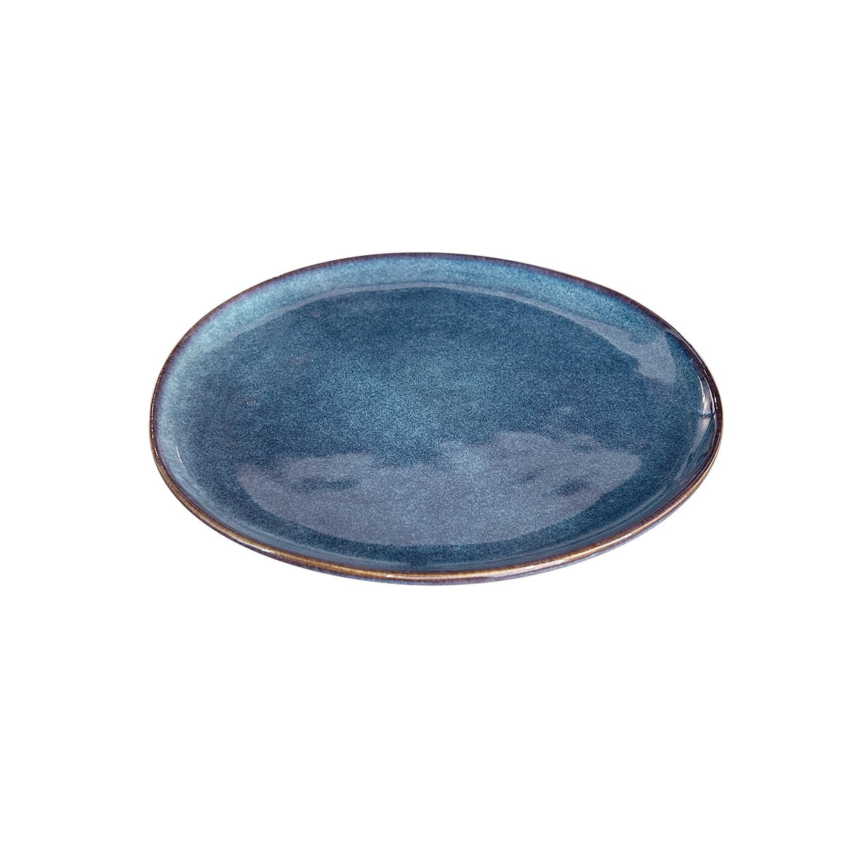 Imahe - Set 6 Platos Redondo Ceramica 27 Cm Linea Efes - ( Tipo Gres )