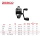 thumbnail image 5 of Carrete de pesca Zebco 33 Micro Spincast tamaño 10 con alerta de mordida, 5 of 7