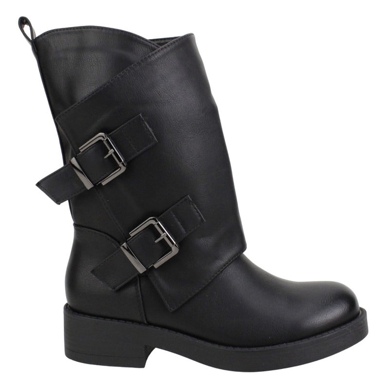 Bota New Walk Biker Corta Negra
