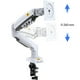 thumbnail image 3 of Soporte Monitor Blanco Articulado Giratorio Escritorio, 3 of 8