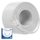 thumbnail image 1 of Cable Ethernet Cat 6a 10 Gbps 500 Pies Blanco, 1 of 9