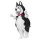 thumbnail image 3 of Disfraz hinchable Spooktacular Creations Husky para adultos, 3 of 7