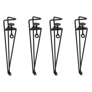 Magideal - Pata De Mesa, Pata De Mueble, Reemplazo Multifunción, Abrazadera De Mesa Para Bricolaje, Pata De Escritorio Para Acampar, Casa, Mesas De Café, Oficina 4 Piezas