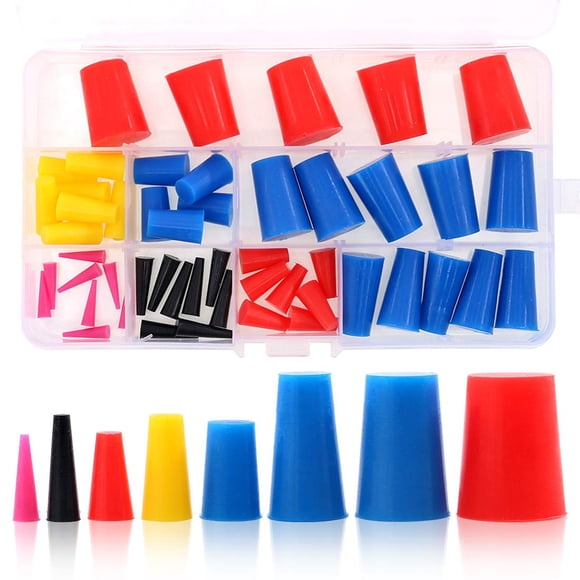 Kit de caucho de silicona de alta temperatura Plug Stopper Swpeet, 50 unidades