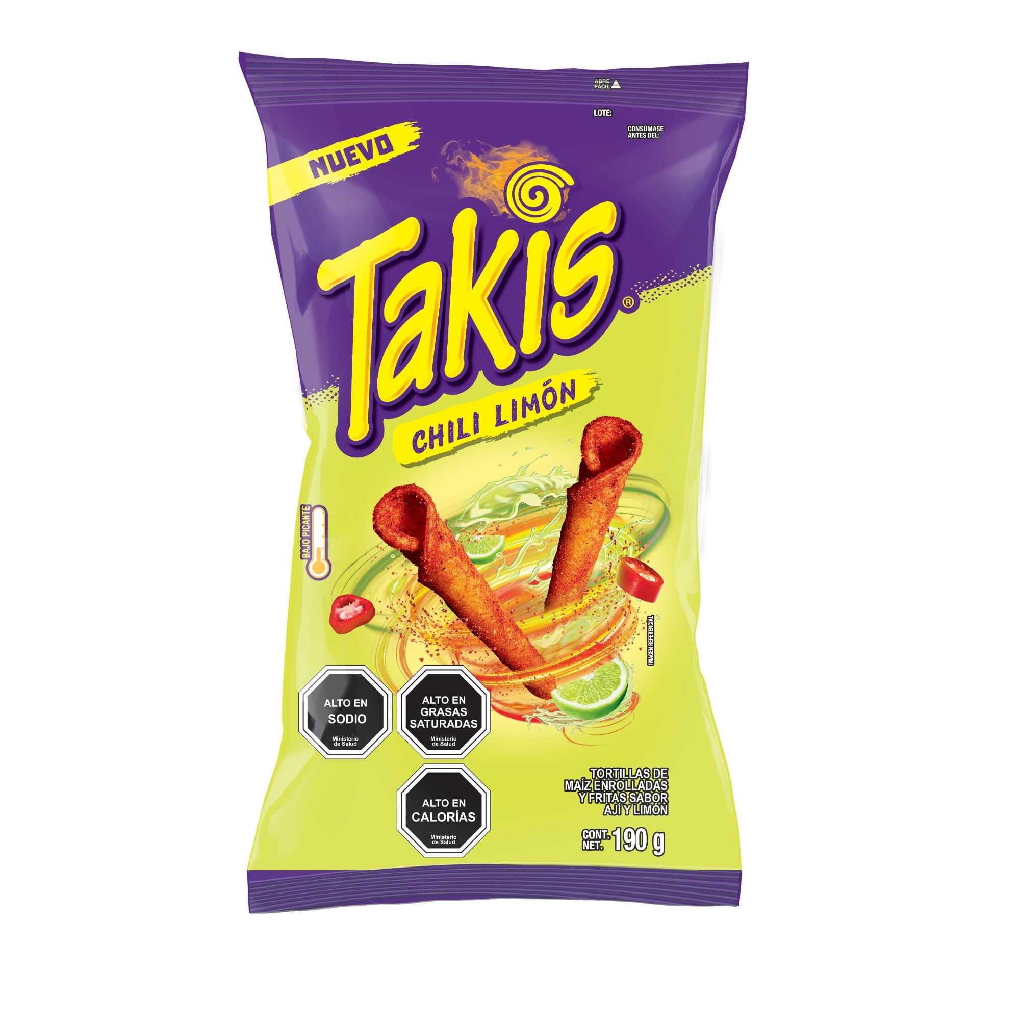 Takis Chili Limón 1p 190g 190 g Barcel
