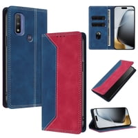 Funda Foxdock Para Motorola Moto G Pure De Cuero Premium Bicolor Con Ranuras Rfid, Carcasa Tipo Billetera Antigolpes Y Soporte Plegable