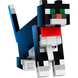 Figura De Acción Mattel Minecraft Diamond Level Tuxedo Cat 5.5 Pulgadas