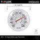 thumbnail image 3 of Termómetro Taylor 22 cm Bisel Blanco Interior/Exterior, 3 of 5