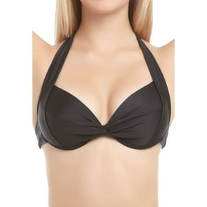 Samia - Bikini Estilo Sostén Con Relleno Negro L