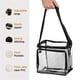 thumbnail image 3 of Bolsa transparente con correa ajustable, compartimento de almacenamiento frontal y bolsillos de malla - ver a través de bolsas de almuerzo transparentes con cremallera para el trabajo, la es, 3 of 3