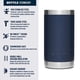 thumbnail image 3 of Botella YETI Rambler Jr. 350 ml para niños con tapón de pajita, color azul marino, 3 of 3