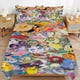 thumbnail image 2 of 3 Piece Bedding SetPokemon Pikachu Comforter Set for Kids Boys Teen Tween 3D Lightweight Microfiber Bedding Sets, 2 of 5