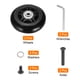 thumbnail image 3 of Uxcell Juego de 1 Ruedas de Repuesto para Equipaje 75 x 24 mm/3" x 0.9" Ruedas Giratorias de Goma con Rodamientos Kits de Reparación, 3 of 6