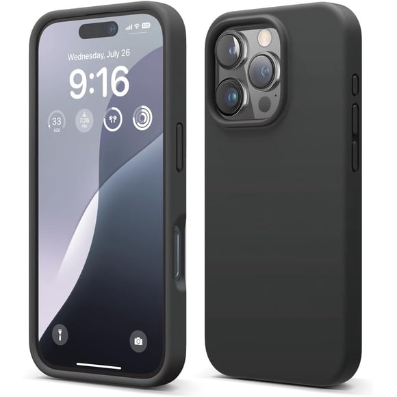 Funda elago iPhone 16 Pro Silicona Líquida Negra