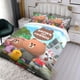 thumbnail image 3 of Brown y Amigos Conjunto de sábanas temático, trío de piezas, cómodo y amigable con la piel, diseño único, regalo de decoración para el hogar para familiares, amigos y fans,173cm *218cm, 3 of 6
