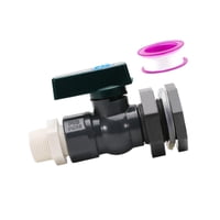 Ioensy - Contenedor De Agua De Pvc De 3/4 Pulgadas, Espita De Barril De Lluvia Para Piscinas De Barril De Jardín, Tinas Con Seda Blanca