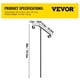 thumbnail image 2 of Barandilla VEVOR de hierro forjado para montaje en poste (gris), 2 of 3