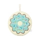 thumbnail image 1 of Toallas De Mano De Terciopelo Coral Con Trabillas Para Colgar, Absorbentes, Extra Suaves, Donut, 1 of 3