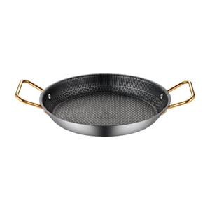 Bothyi - Sartén De Acero Inoxidable Con Forma De Panal Para Cocinar Fideos Al Vapor Y Hornear Pasteles Al Aire Libre, 28 Cm