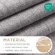 thumbnail image 2 of Cortinas opacas Joydeco de lino natural, 37 x 90 cm, color gris claro, 2 of 9