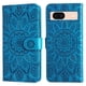 thumbnail image 3 of Funda tipo cartera FOXDOCK para Google Pixel 8A , diseño girasol en relieve, cuero PU, cierre magnético, soporte y tarjetero, 3 of 5