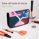 thumbnail image 3 of Lore Olympus Bolsa de Almacenamiento Plegable Portátil con Compartimentos, Organizador de Herramientas Multi-Bolsillo, Uso Dual Viaje y Hogar 26.5*17.8cm, 3 of 5