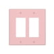 thumbnail image 1 of Tapa decorativa para enchufe Oilbiexn rosa empolvado de 2 módulos, 1 of 8