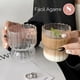 thumbnail image 5 of Set 2 Vasos Vidrio Ancho Lineas Vertical 250ml Bebidas y Cafe, 5 of 8