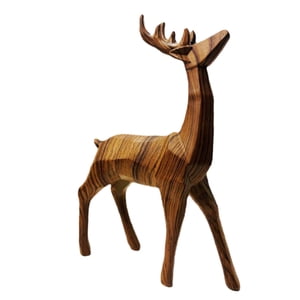 Bothyi - Estatuas De Ciervos De Pie, Figuras De Renos, Escultura, Estatua De Animal Para Dormitorio, Marrón Oscuro