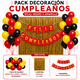 thumbnail image 1 of pack decoracion cotillon rojo-negro-amarillo, 1 of 1