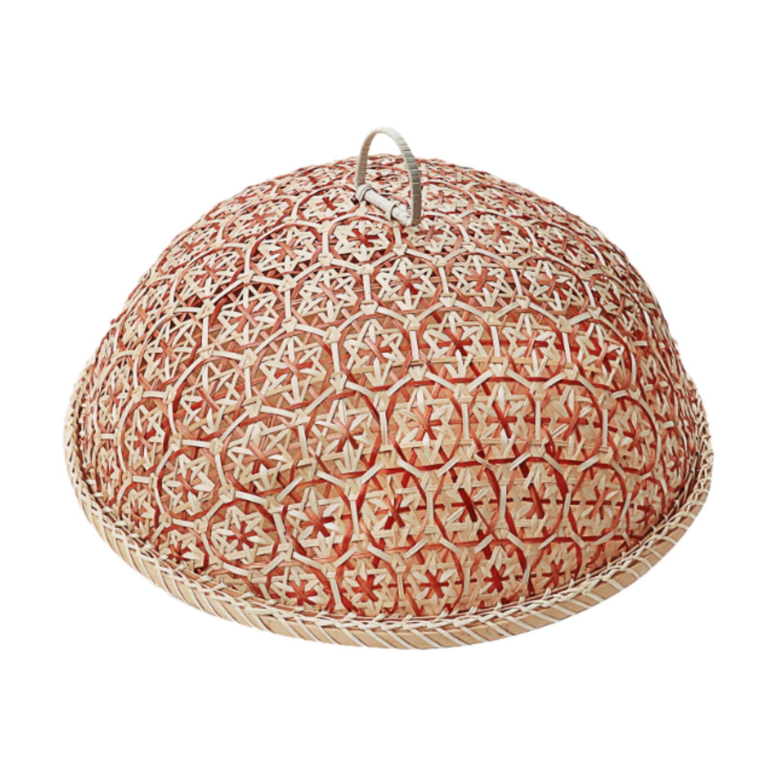 Bothyi - Funda De Bambú Para Alimentos Con Bandeja, Funda Transpirable Para Vajilla Para Piscina, Parrilla, Picnic, 28 Cm