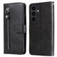 thumbnail image 2 of Funda tipo cartera para Samsung Galaxy S25 FE con bolsillo con cremallera y ranuras para tarjetas – Función de soporte Negro, 2 of 5