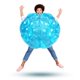 thumbnail image 4 of Pelotas de sumo ZHUYNXIR para niños Bumper Bounce Toys 91 cm azul+rojo, 4 of 9
