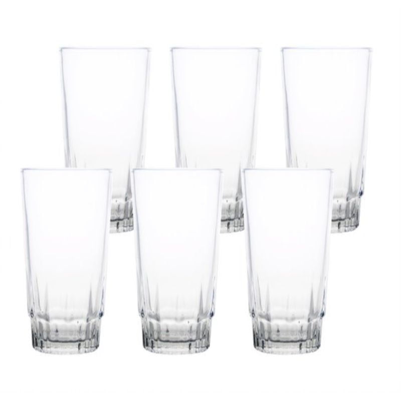 Mainstays - Juego De 6 Vasos Altos Prisma
