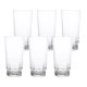 thumbnail image 1 of Set 6 Vaso altos Prisma vidrio 250ml transparente, 1 of 1