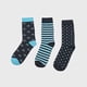 thumbnail image 3 of Calcetines Hombre Print Tripack Negro Corona, 3 of 4