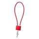 thumbnail image 4 of Cerradura de combinación portátil con cable de acero de 5 mm, cerraduras de equipaje de cable duraderas impermeables antioxidantes para armarios, caja Rojo, 4 of 5