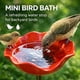 thumbnail image 2 of Estaca flor metal hecha mano baño pájaros comedero agua mariposas césped decoración jardín, 2 of 8