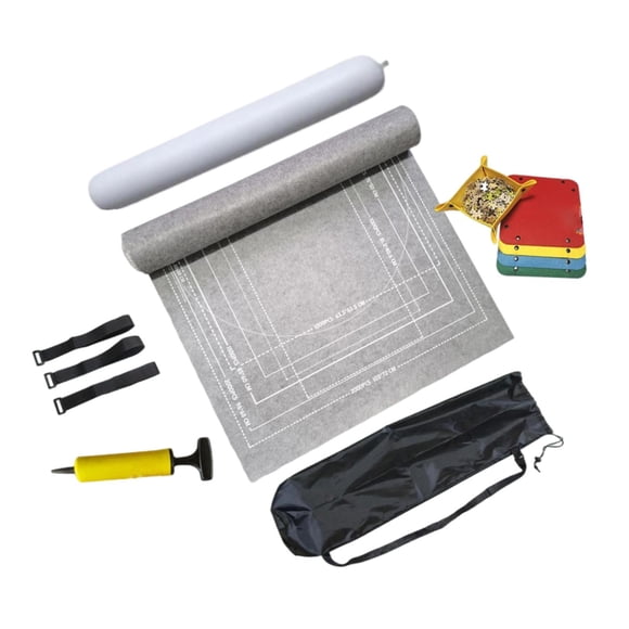 2000 Uds. Rompecabezas Enrollable Tapete De Almacenamiento Tablero Jumbo Con Bolsa Niños Adultos Gris