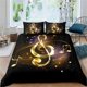 thumbnail image 1 of Music Note Piano 0 Quilt Duvet Cover Set Bed Linen Comforter Cover Double Soft3-Piece Bedding Set, 1 of 5