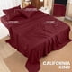 thumbnail image 3 of Juego de sábanas Utopia Bedding California King Burgundy, 4 piezas, 3 of 3