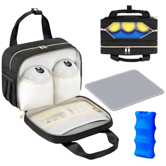 Bolsa térmica para leche materna PIIOSER 11 x 5,5 x 8 pulgadas EVA