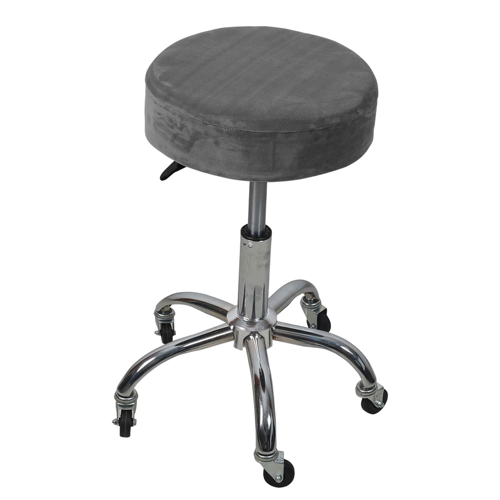Bothyi - Taburete De Bar Redondo, Funda Para Asiento De Silla, Para Cafetería, Cafetería, Gris
