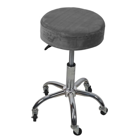 Bothyi - Taburete De Bar Redondo, Funda Para Asiento De Silla, Para Cafetería, Cafetería, Gris