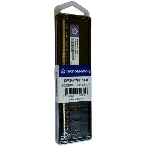 Memoria Ram Tecnomemory Pc Ddr4 8gb 2400mhz Kvr24n17s8t/8gb