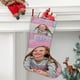 thumbnail image 2 of Like Nastya Tema: Calcetines de Navidad, fino lino blanco para colgar en escaleras y chimenea, decoración navideña para el hogar, regalo de Navidad.54cm×38cm, 2 of 5